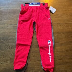 Champion Kids Relax Jogger Pants 2 pack Red/Grey L 14-16 Boys